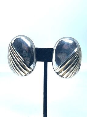 Los Ballesteros Taxco 2-tone sterling earrings